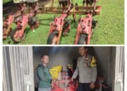Polsek Pemali Cek Alat Pembajak Tanah dan Penanam Jagung di Balai Pembibitan Ternak